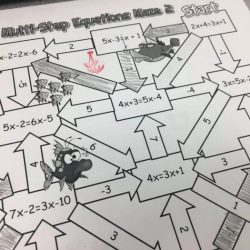 Solve multi step equations part 1 iready