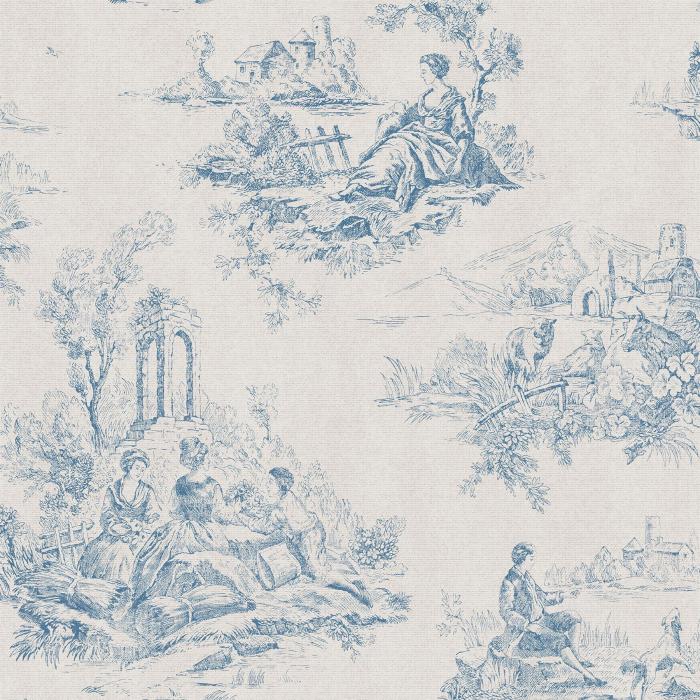 Toile bedding blue bedroom quilt set french decor colonial linens country sets bed shabby chic master vintage elegant beige linen