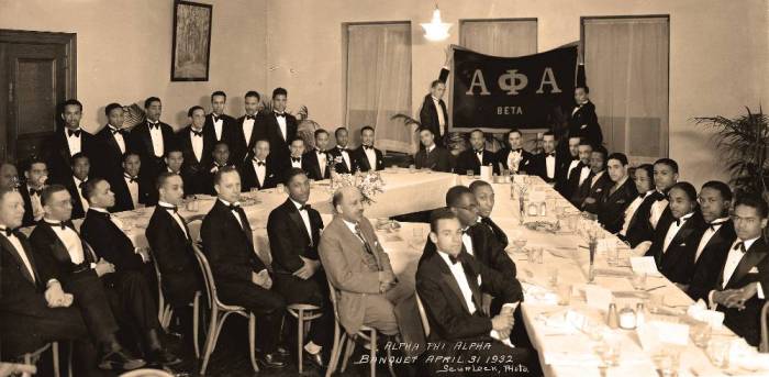 Alpha phi alpha banquet menu