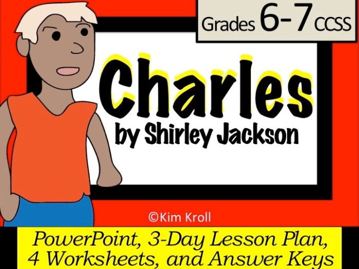 Charles by shirley jackson lesson plan