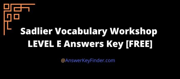 Vocabulary workshop level e unit 13