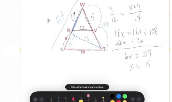 Geogebra trapezoid isosceles measurement