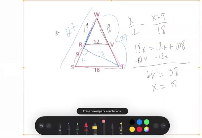 Geogebra trapezoid isosceles measurement