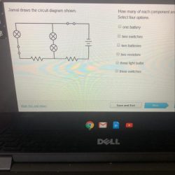 Jamal draws the circuit diagram shown