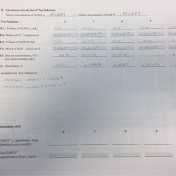 Experiment 34 an equilibrium constant pre lab answers